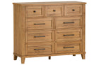 XXX's and OOO's 9-Drawer Bureau
